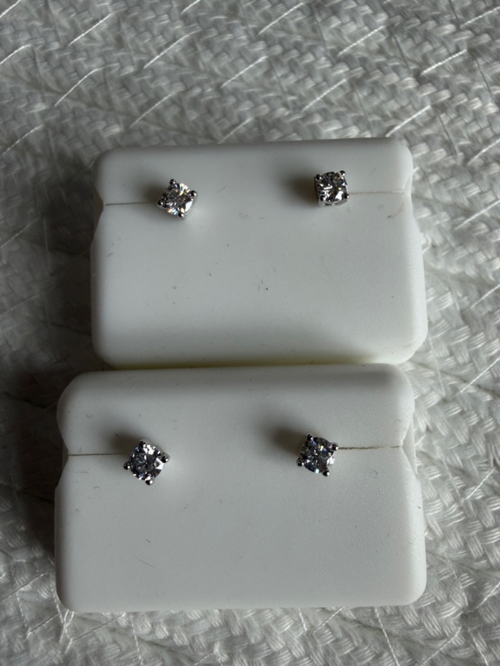925 Silver Moissanite Stud Earrings